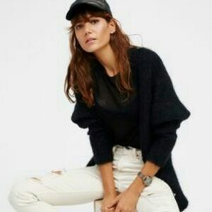 Free People Little Lies Cardigan Mohair Relaxed